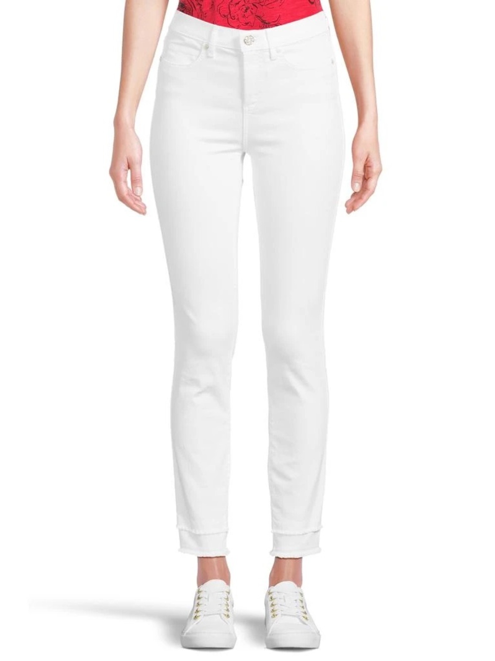 LILLY PULITZER South Ocean High-Rise Skinny Jeans Resort White Denim Size 12